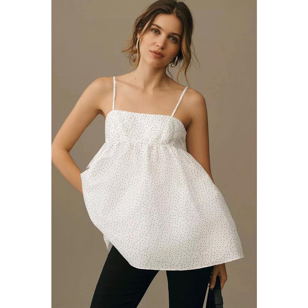 Women’s Anthropologie Hutch Volume Babydoll Top Medium M